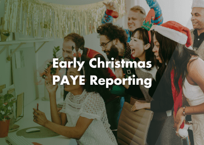 Early Christmas PAYE Reporting