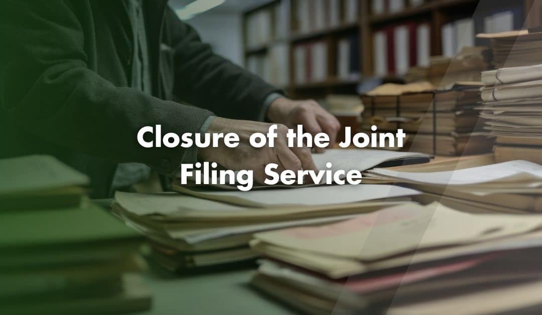 Joint Filing Service to End from 2026