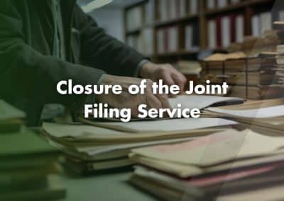 Joint Filing Service to End from 2026
