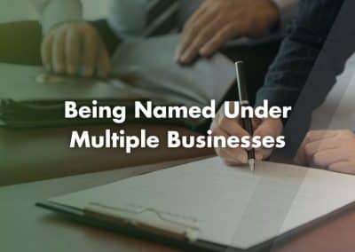 Named Under Multiple Businesses on Companies House