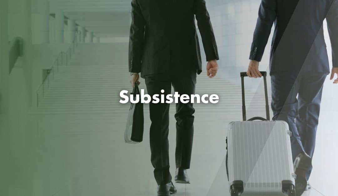 Subsistence (Per HMRC EIM30240)