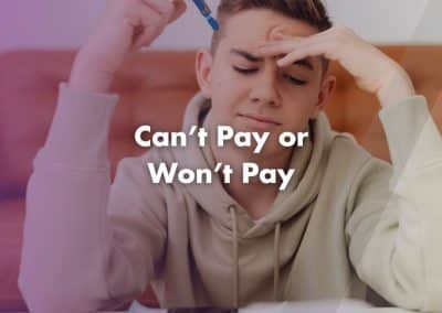 Can’t Pay or Won’t Pay