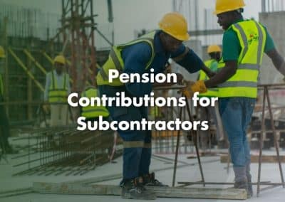 Pension Contributions for Subcontractors